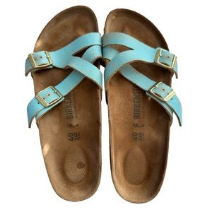 Birkenstock Women's Yao Balance Suede Leather Sandals Size 40 EU/9-9.5 US